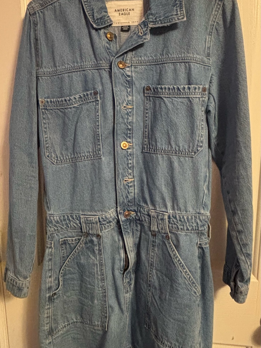 AE Long Sleeve Button Up Mini Dress